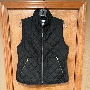 Old Navy Women's Black Quilted Vest